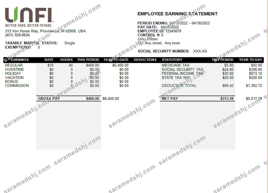 USA retail company earning statement